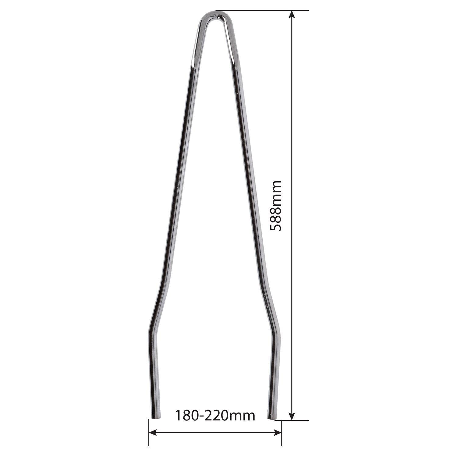 Westland Customs New Old School sissy bar - Narrow chrome