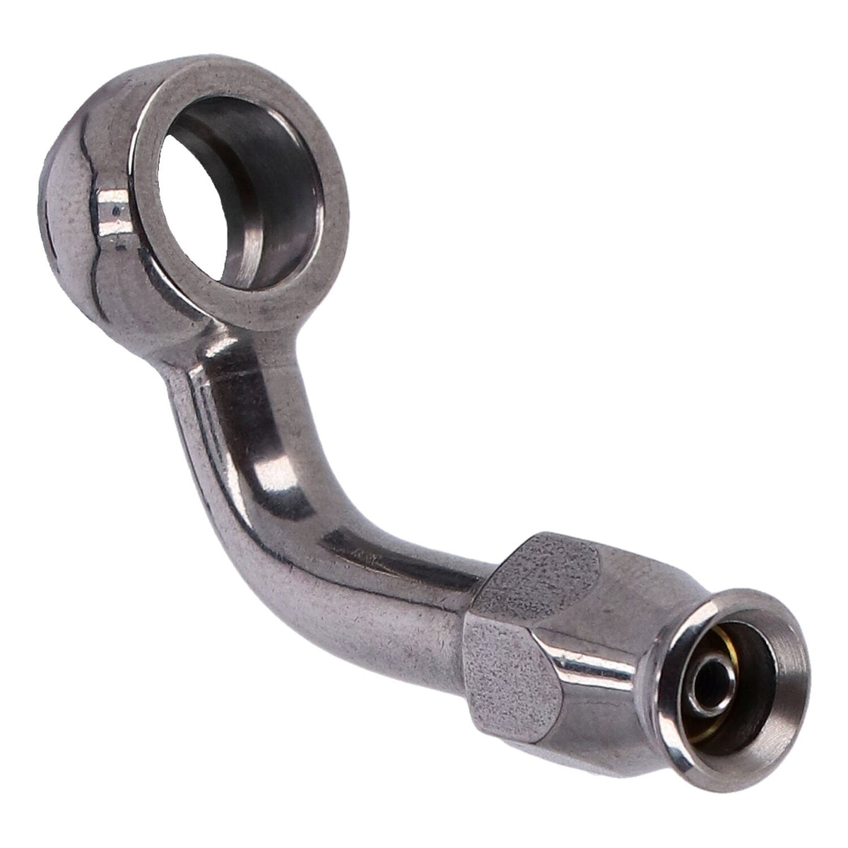 Goodridge 3/8" (10mm) banjo fitting 70 degree bend - SS