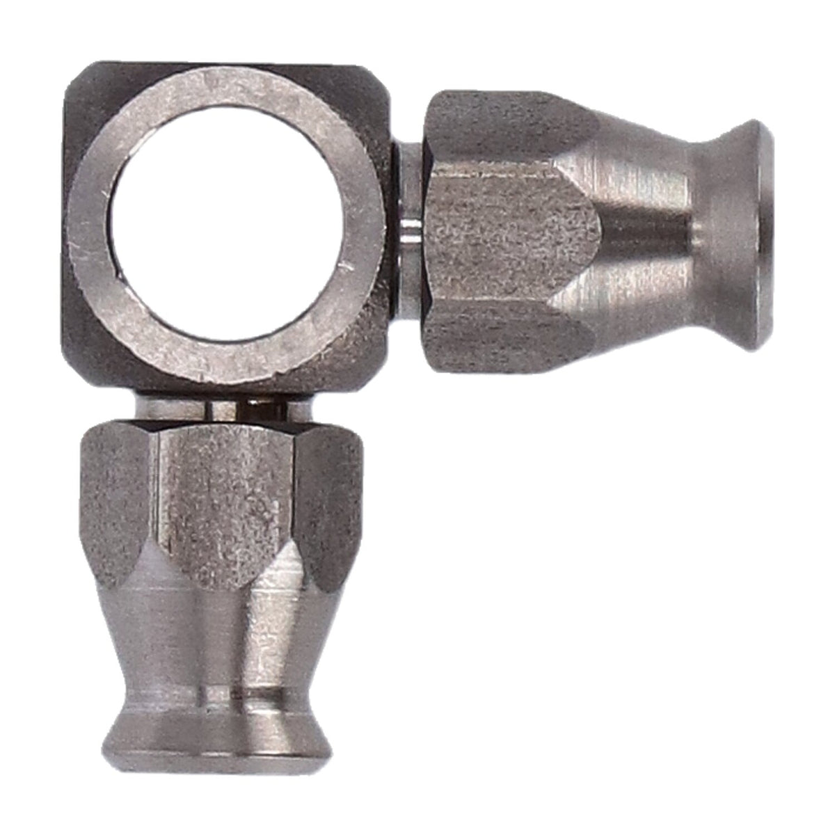 Goodridge 3/8" 90 degree banjo double fitting - Short neck