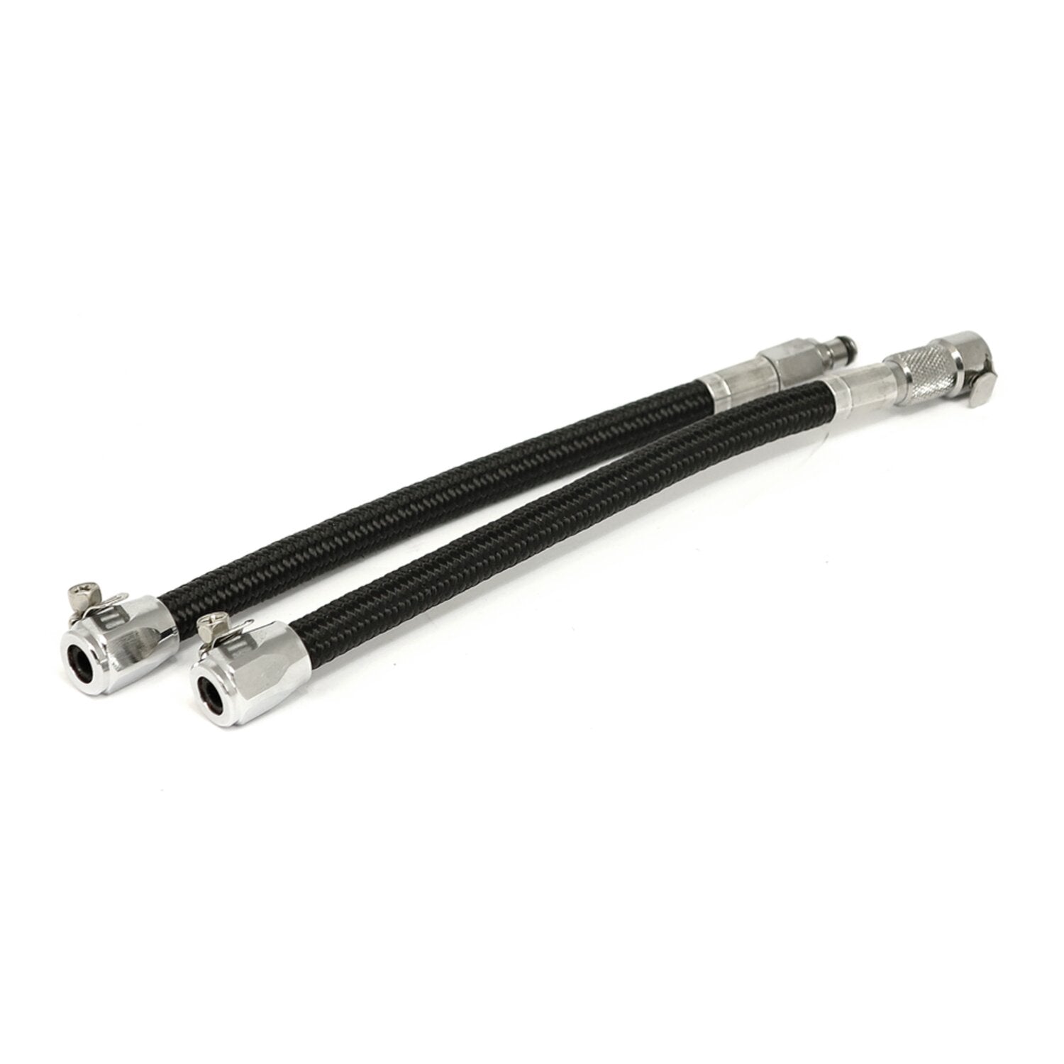 Goodridge QD fuel crossover line black braided textile