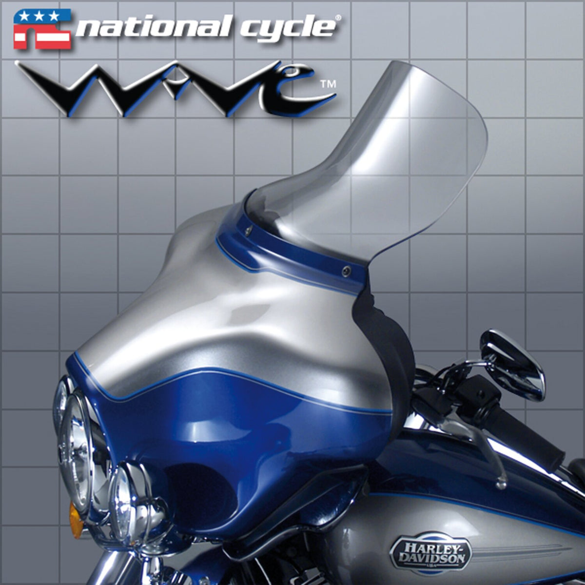 National Cycle Wave® windshield 10" - Clear