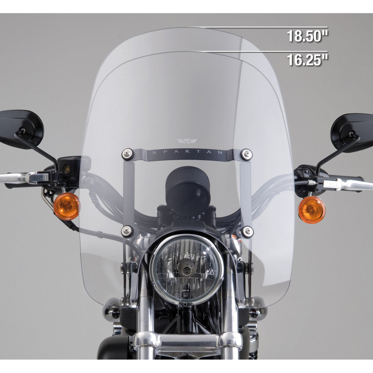 National Cycle Spartan® Quick Release Windshield - Clear 18.50" high