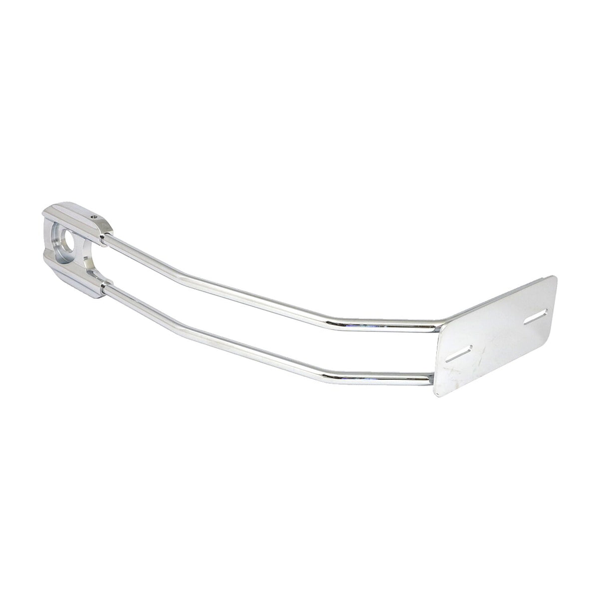 MCS Behind tire license plate holder axle mount - Chrome
