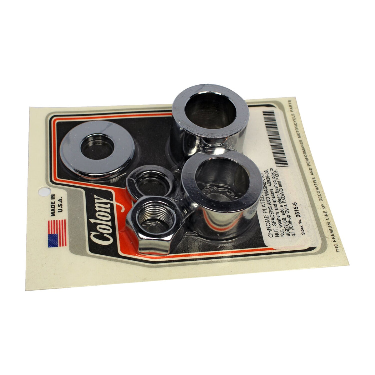 Colony axle spacer kit front smooth