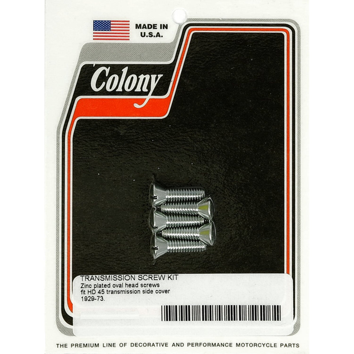 Colony bolt set transmission side cover - Zinc