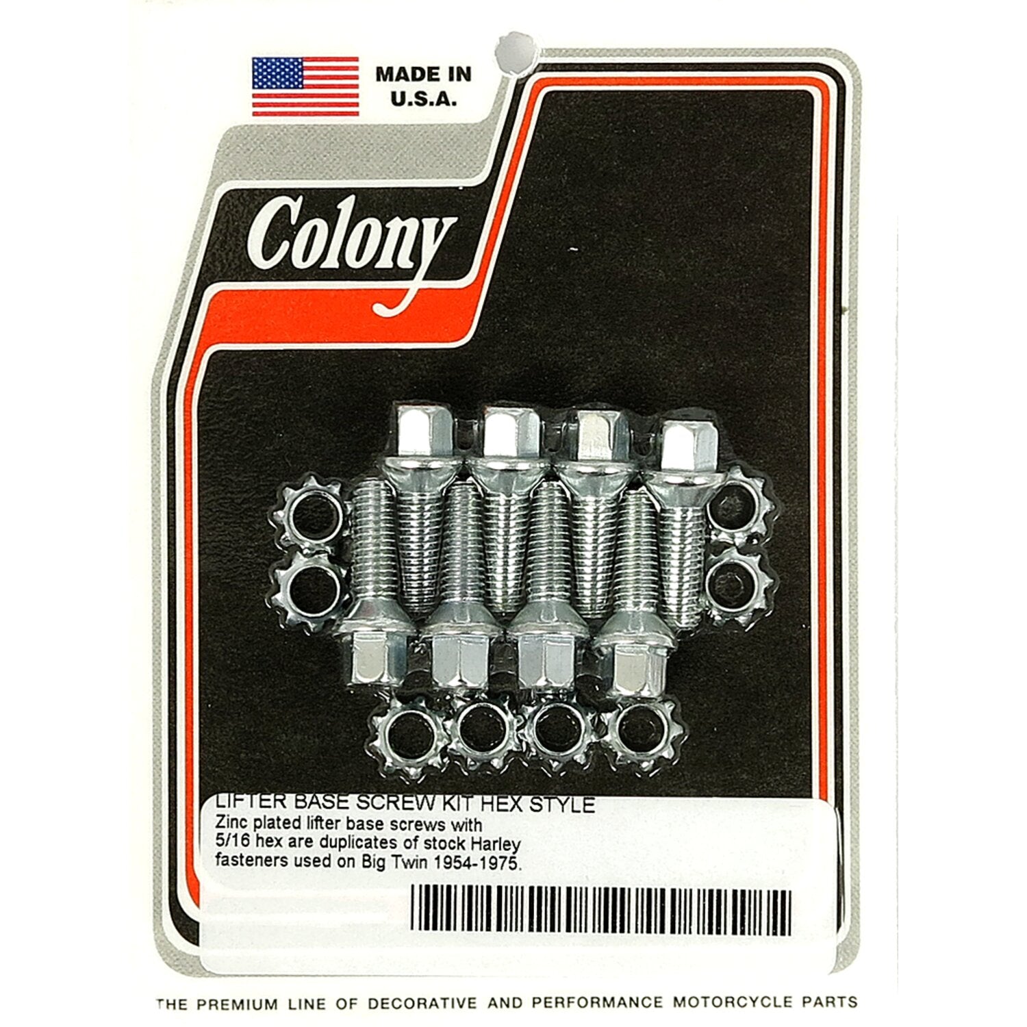 Colony tappet block mount kit - OEM style zinc