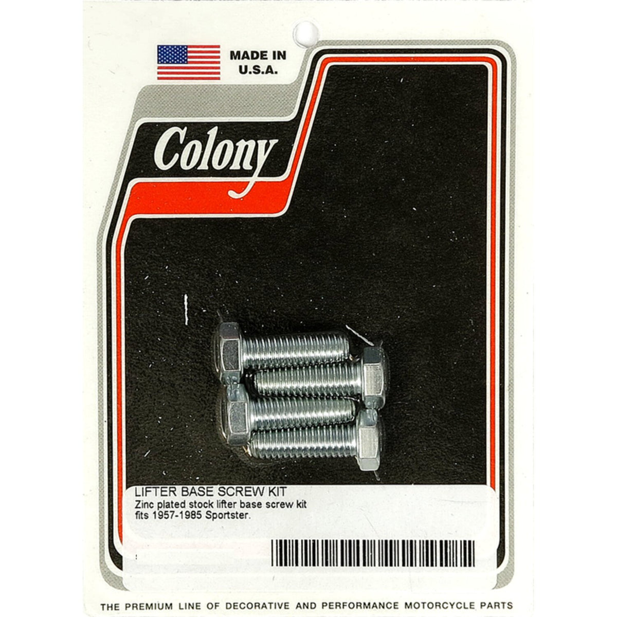 Colony tappet block mount kit - OEM style zinc