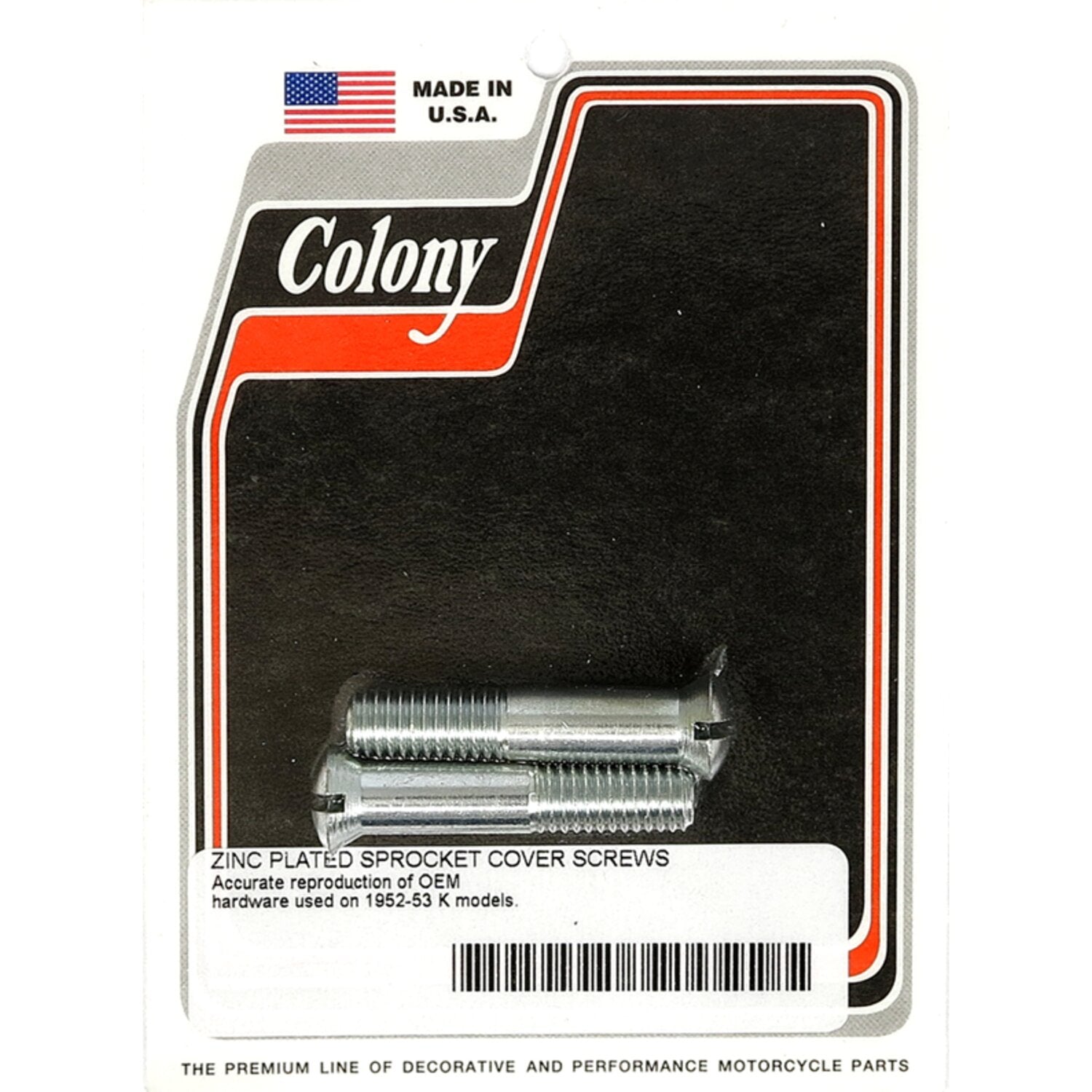 Colony sprocket cover mount kit - Zinc