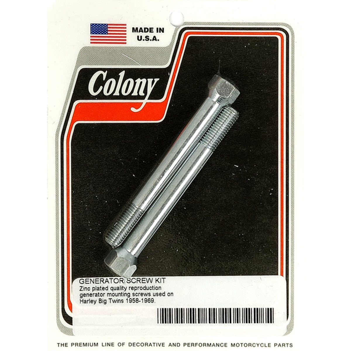 Colony generator mount kit - Zinc - OEM style