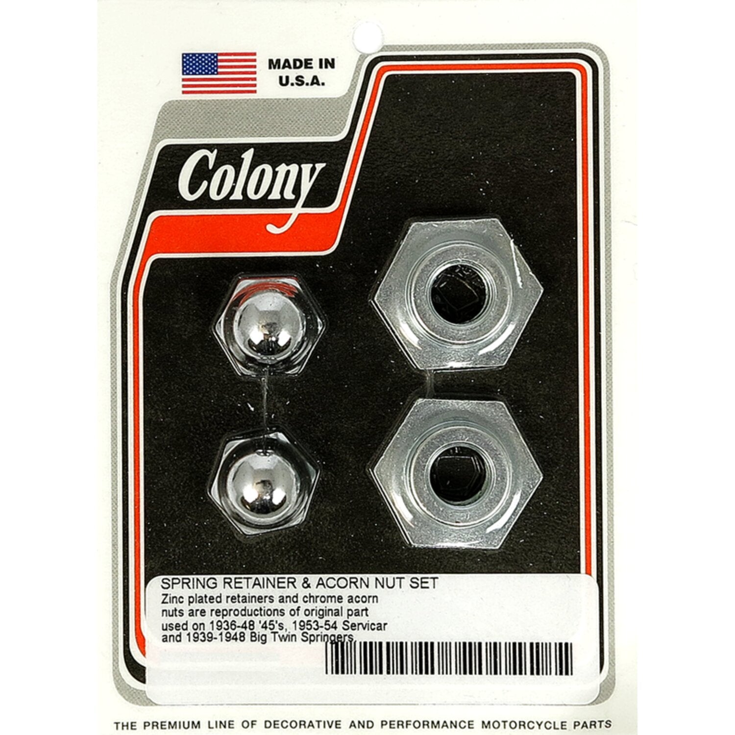 Colony springer retainer & top nut set