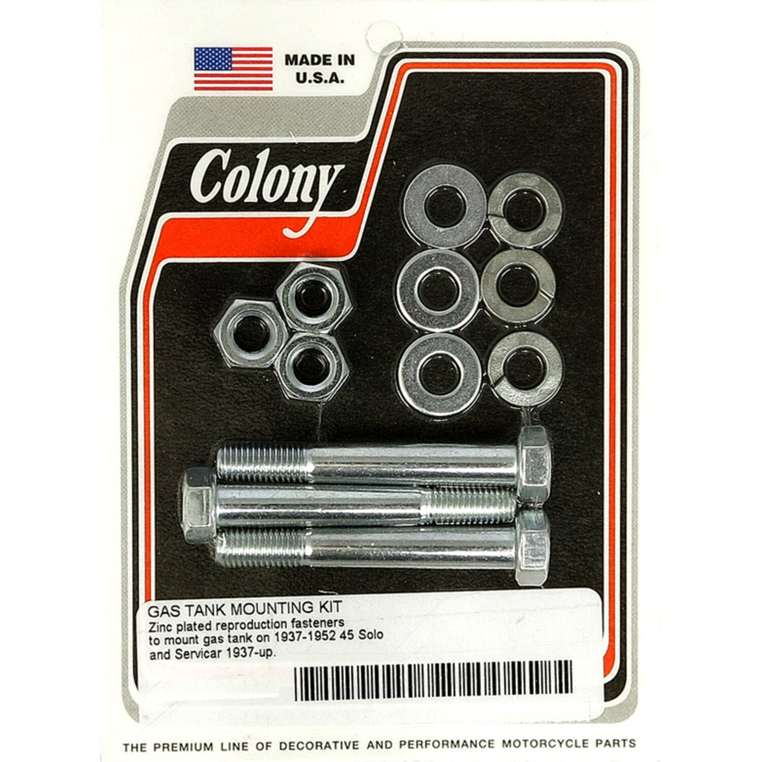 Colony oil tank mount kit - Zinc plated