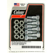 Colony rear brake drum mount kit - Zinc