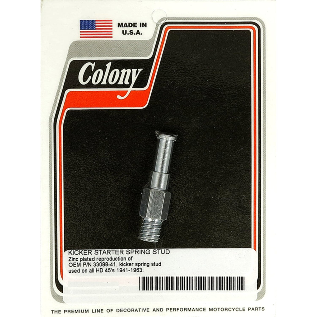 Colony kickstart return spring stud - Zinc