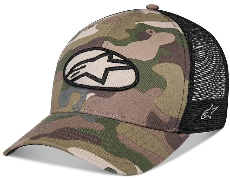 Alpinestars Oblique Trucker Hat Camo Black Snapback