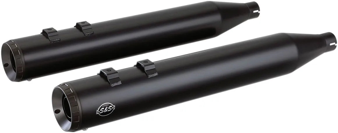 S&S Cycle Grand National Slip-On Avgasrör - Svart
