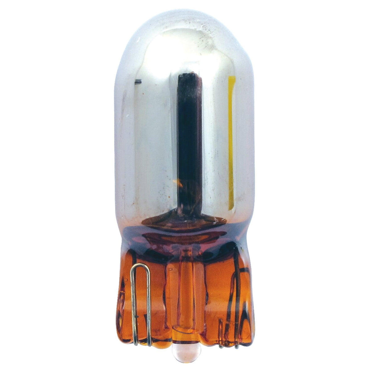 MCS Light bulb #194 - 12v 5w - Amber glass/chrome