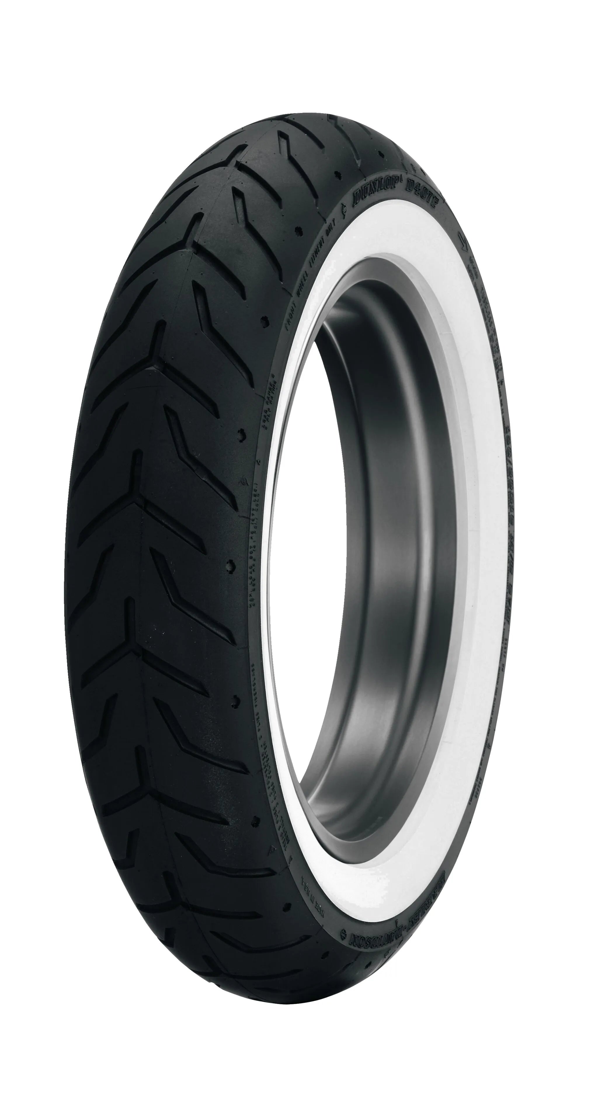Dunlop D408 Tire Front 130/80b17 Single Whitewall
