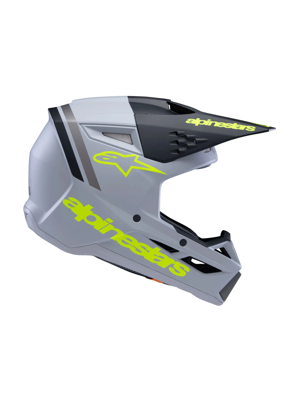 Alpinestars SM3 Radium Youth Helmet Gray/Black/Yellow Yellow
