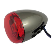 Chris Products Chris bullet turn signal - Black nickel - Red lens