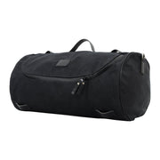 LongRide roll bag waxed cotton wide - Black wax