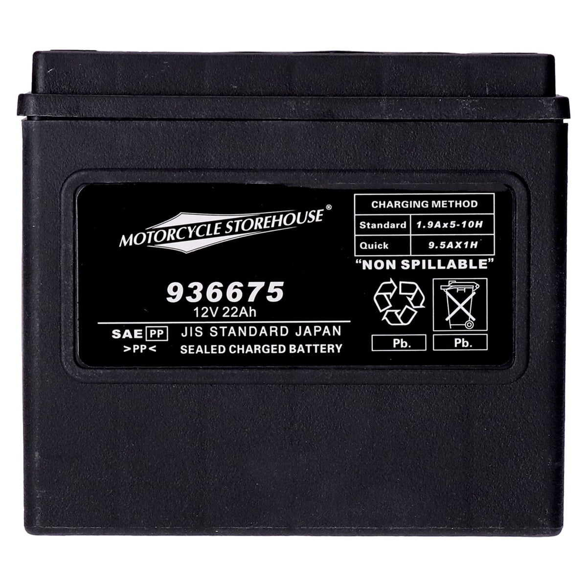 MCS standard series - AGM sealed battery - 12v 22ah - 325cca