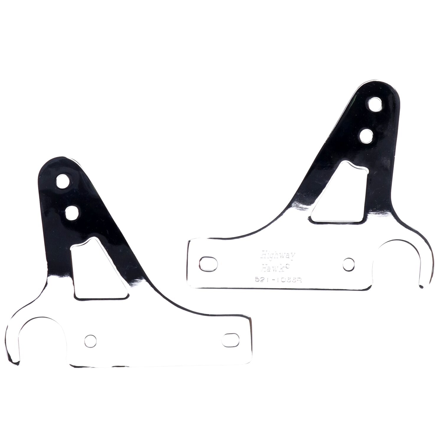 Highway Hawk brackets for Wide sissybar - Chrome