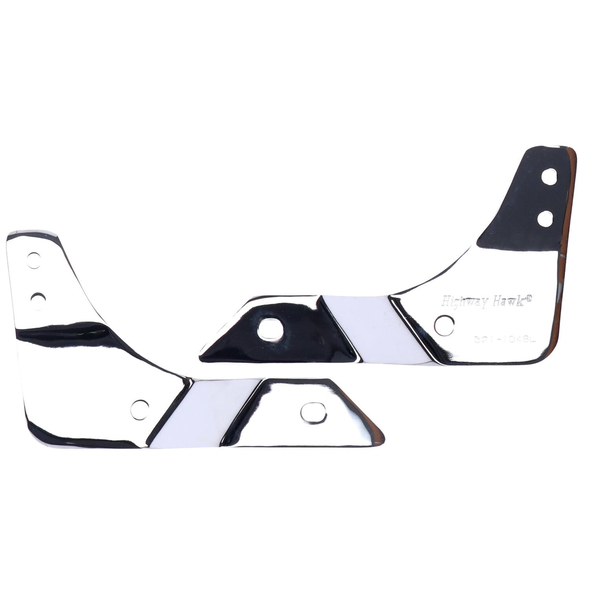 Highway Hawk brackets for Wide sissybar - Chrome