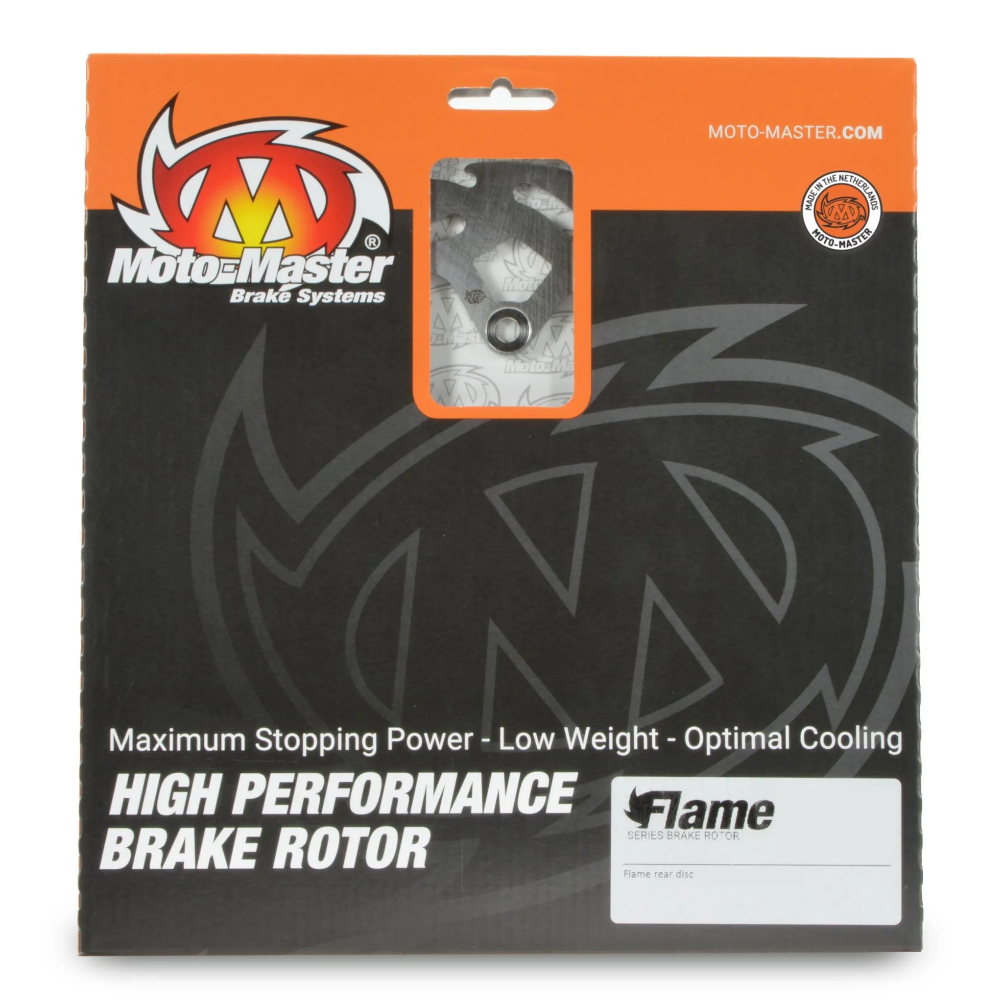 Moto-master Flame Series Brake Rotor For Motorcycles - Rear