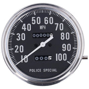 MCS FL speedometer 'Police face' black - 2:1 mph