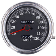 MCS FL speedometer '85-up face' black - 2:1 mph