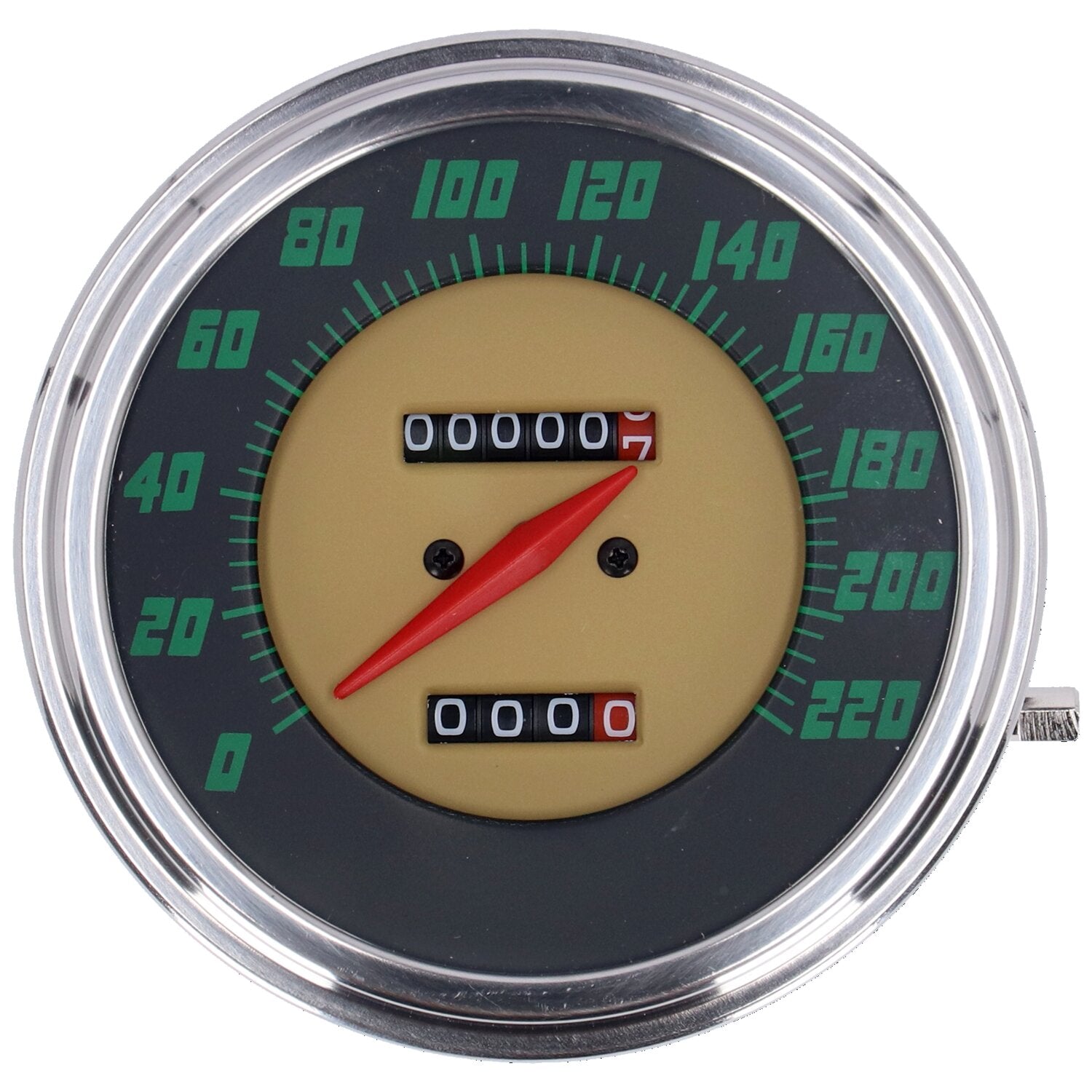 MCS FL speedometer '48-61 face' green - 1:1 kmh