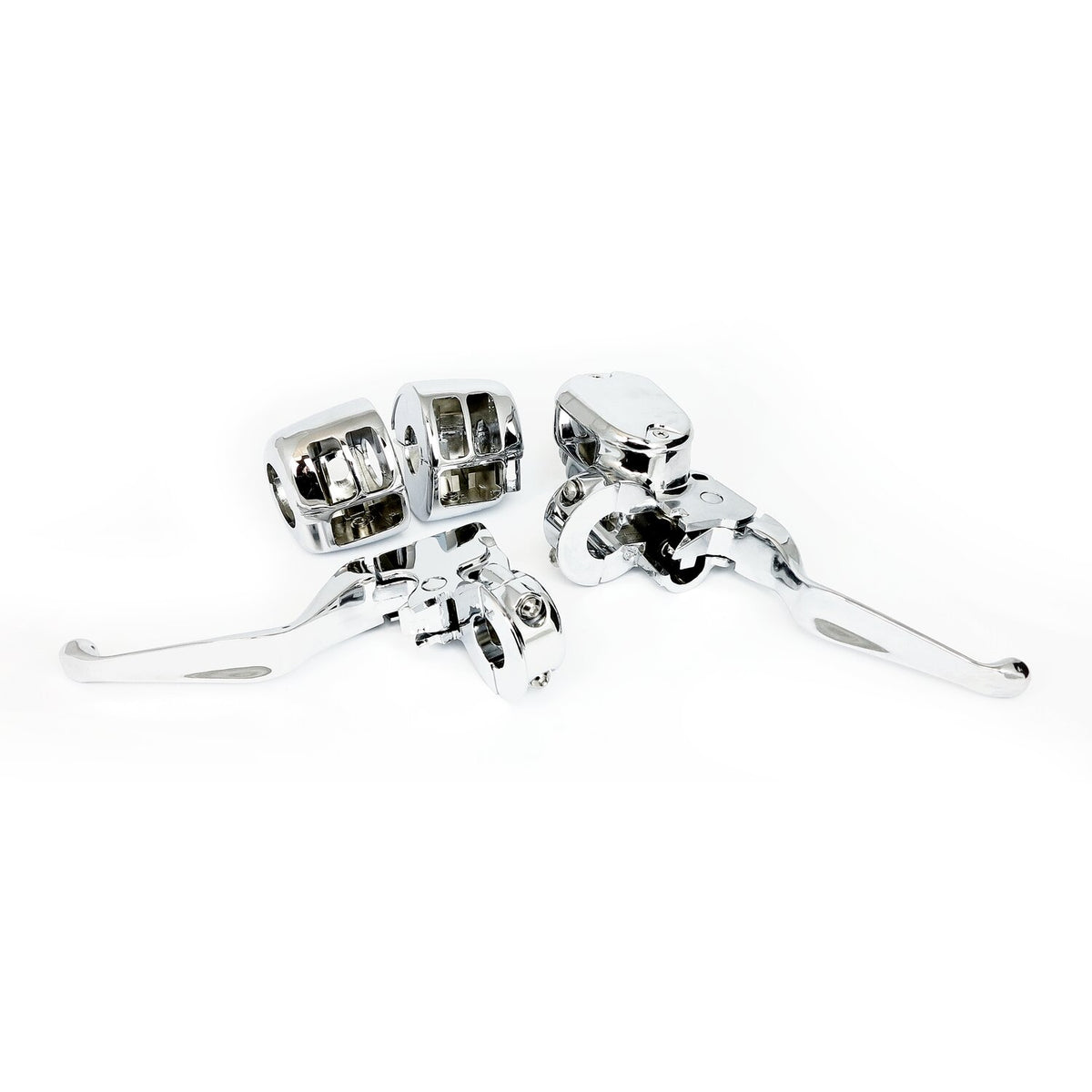 MCS Handlebar control kit chrome 1/2" bore