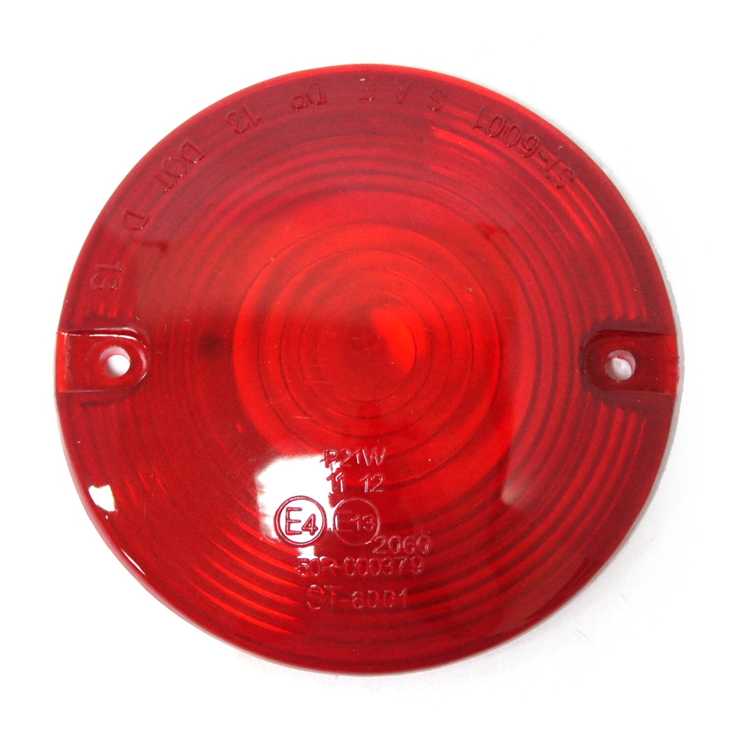 MCS Replacement turn signal lens - flat lens - Red