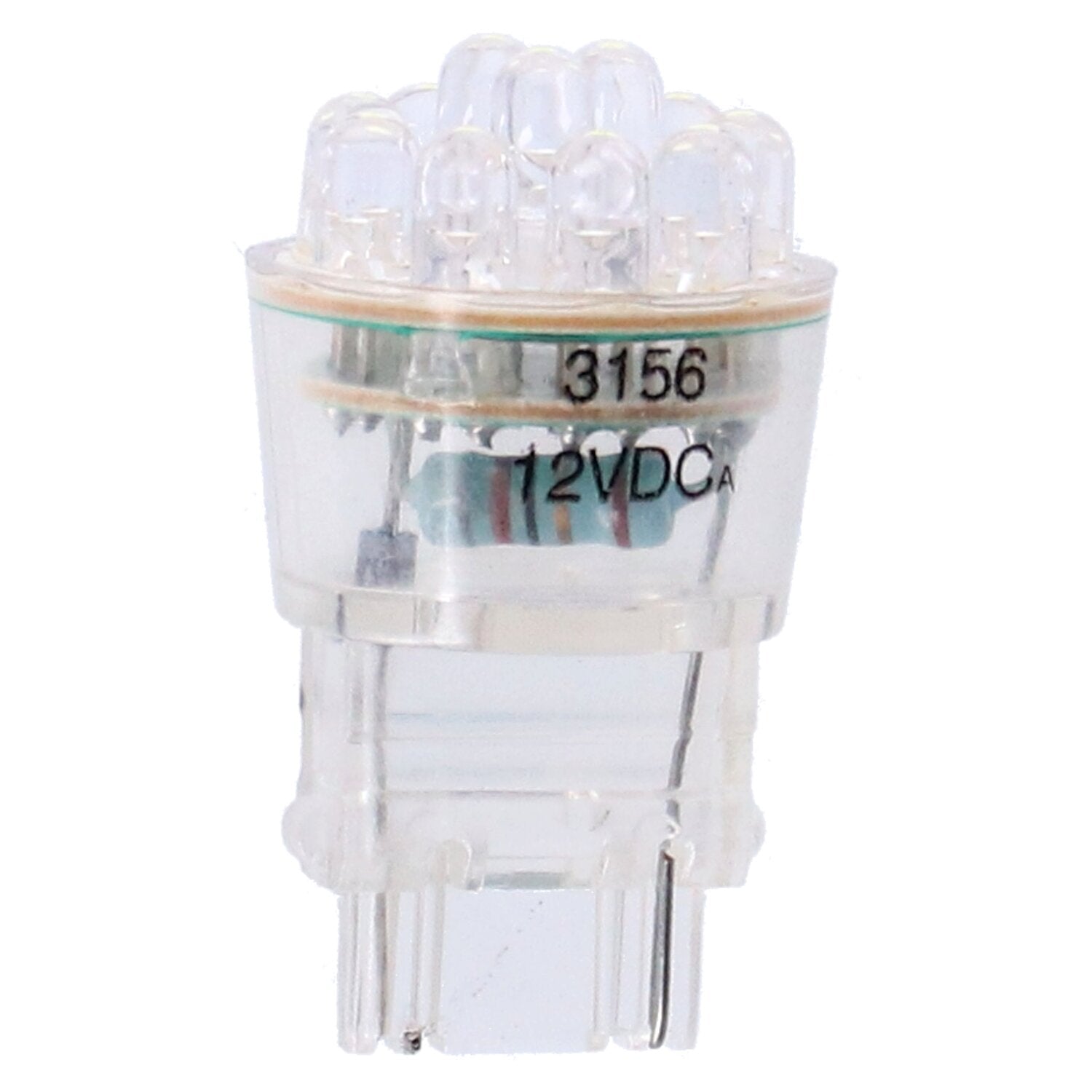 MCS LED wedge turn signal bulb #3156 base - White light