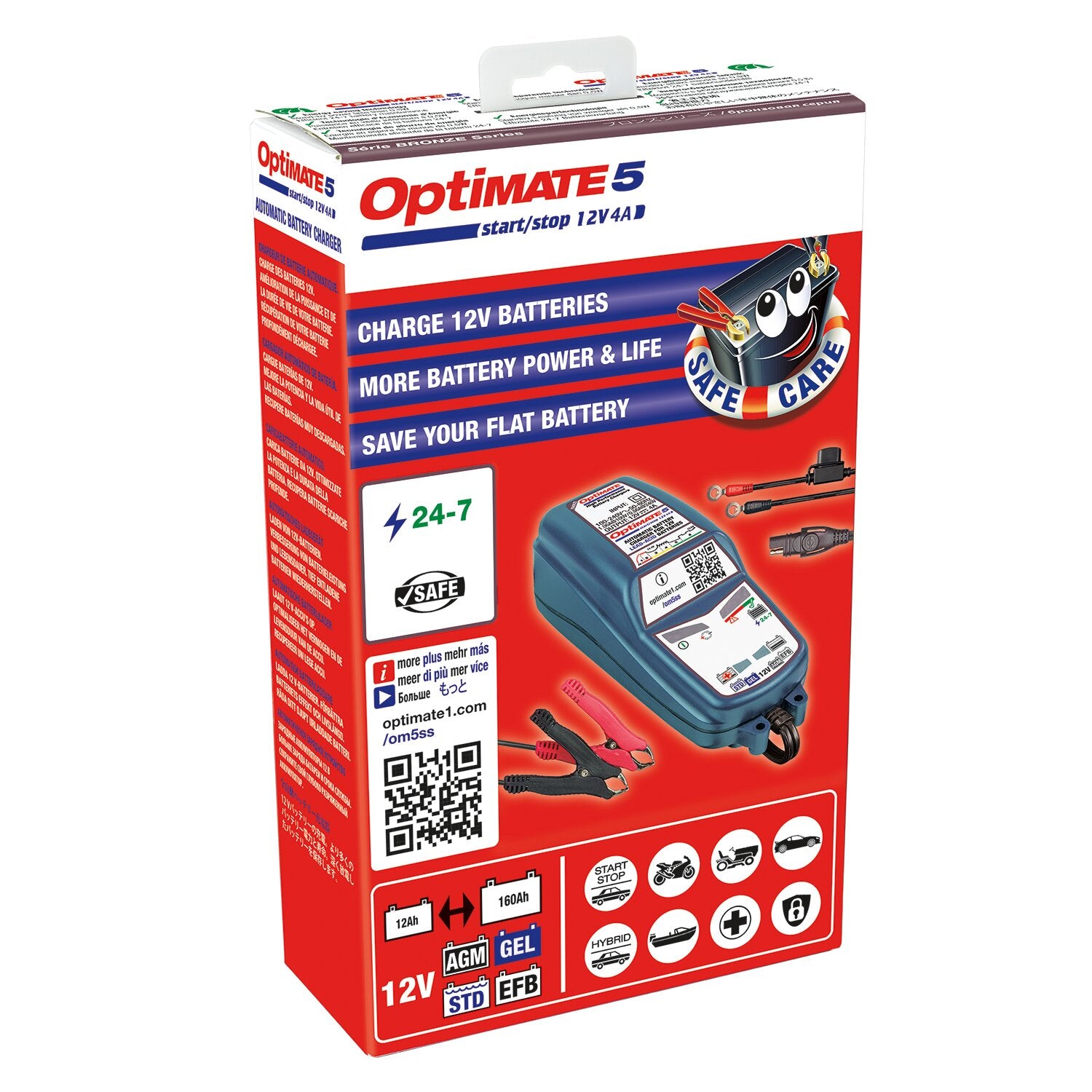 Optimate Tecmate OptiMATE 5 12V Start-Stop & Deep C - battery charger