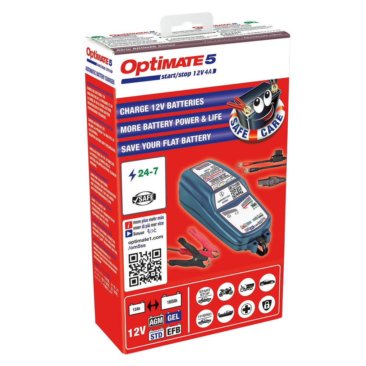 Optimate Tecmate OptiMATE 5 12V Start-Stop & Deep C - battery charger