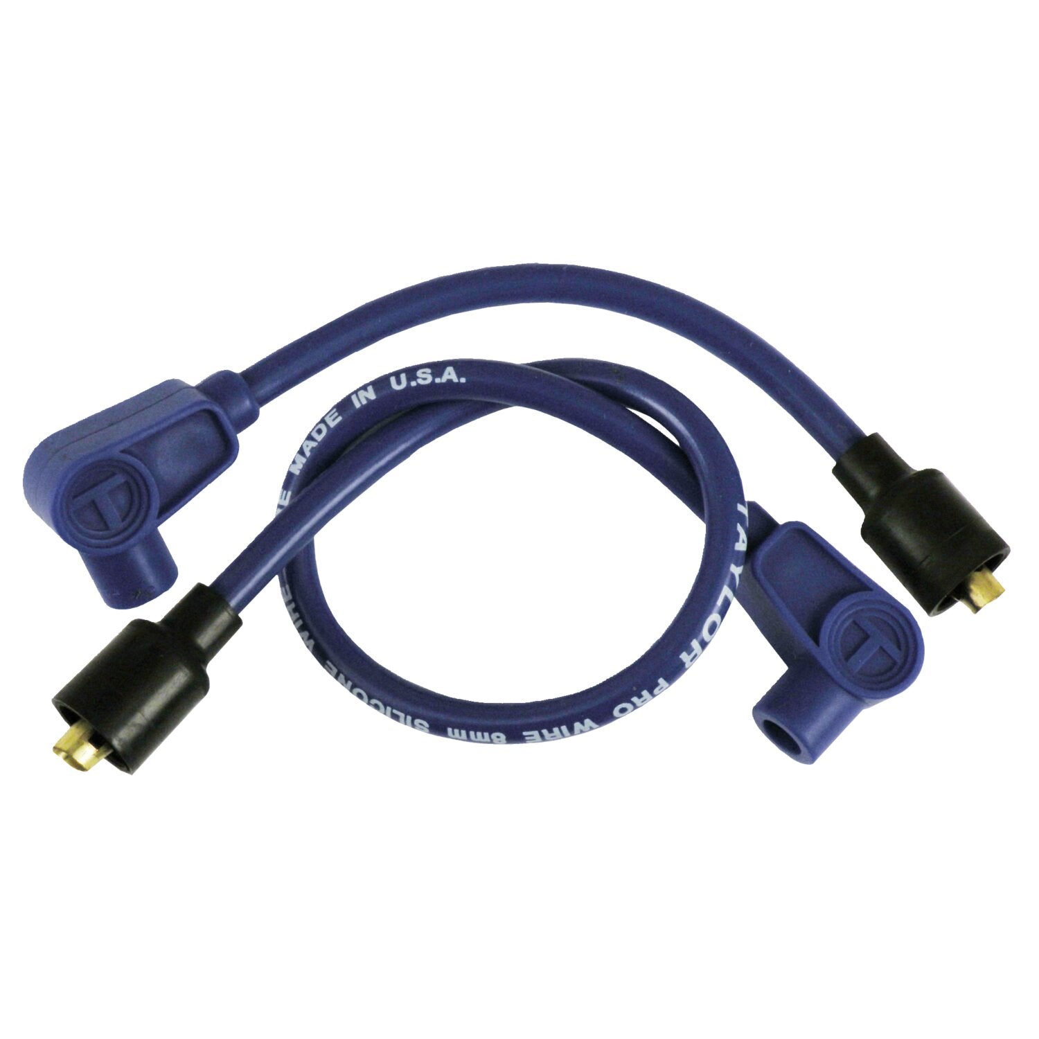 Taylor 8mm metallic core spark plug wire set - Blue