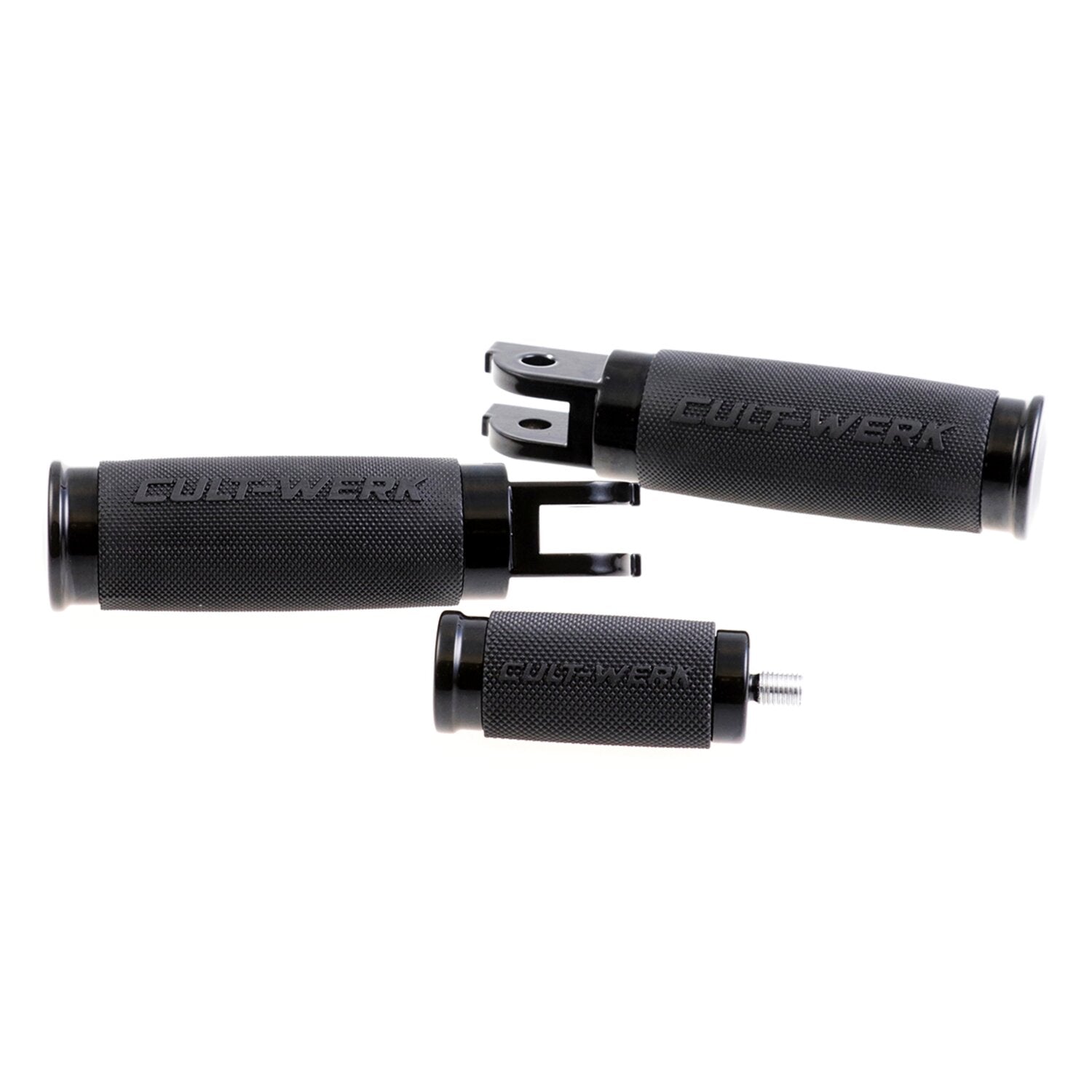 Cult-Werk 'Racing' rider foot & shift peg set - Gloss black