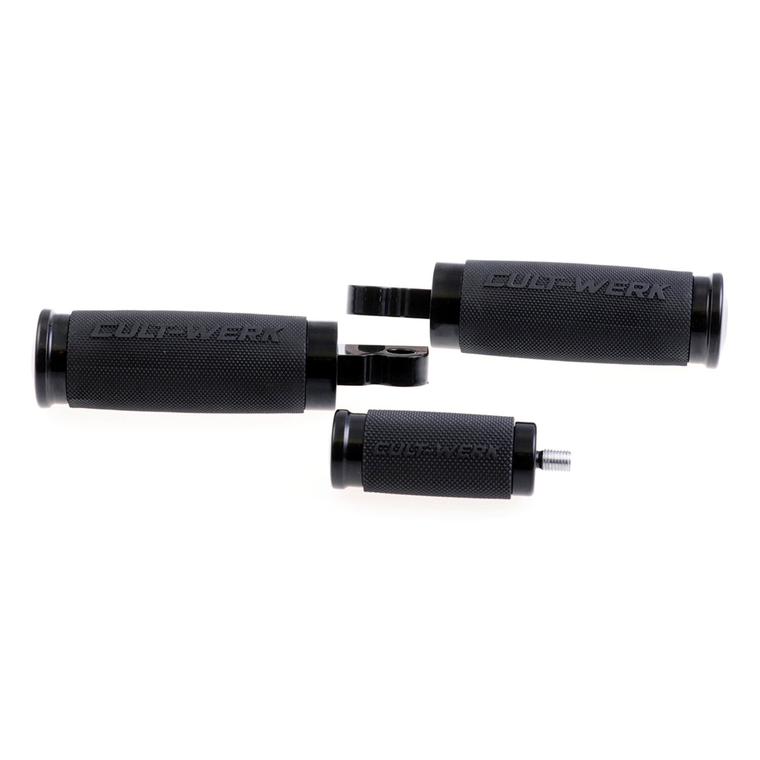 Cult-Werk 'Racing' rider foot & shift peg set - Gloss black