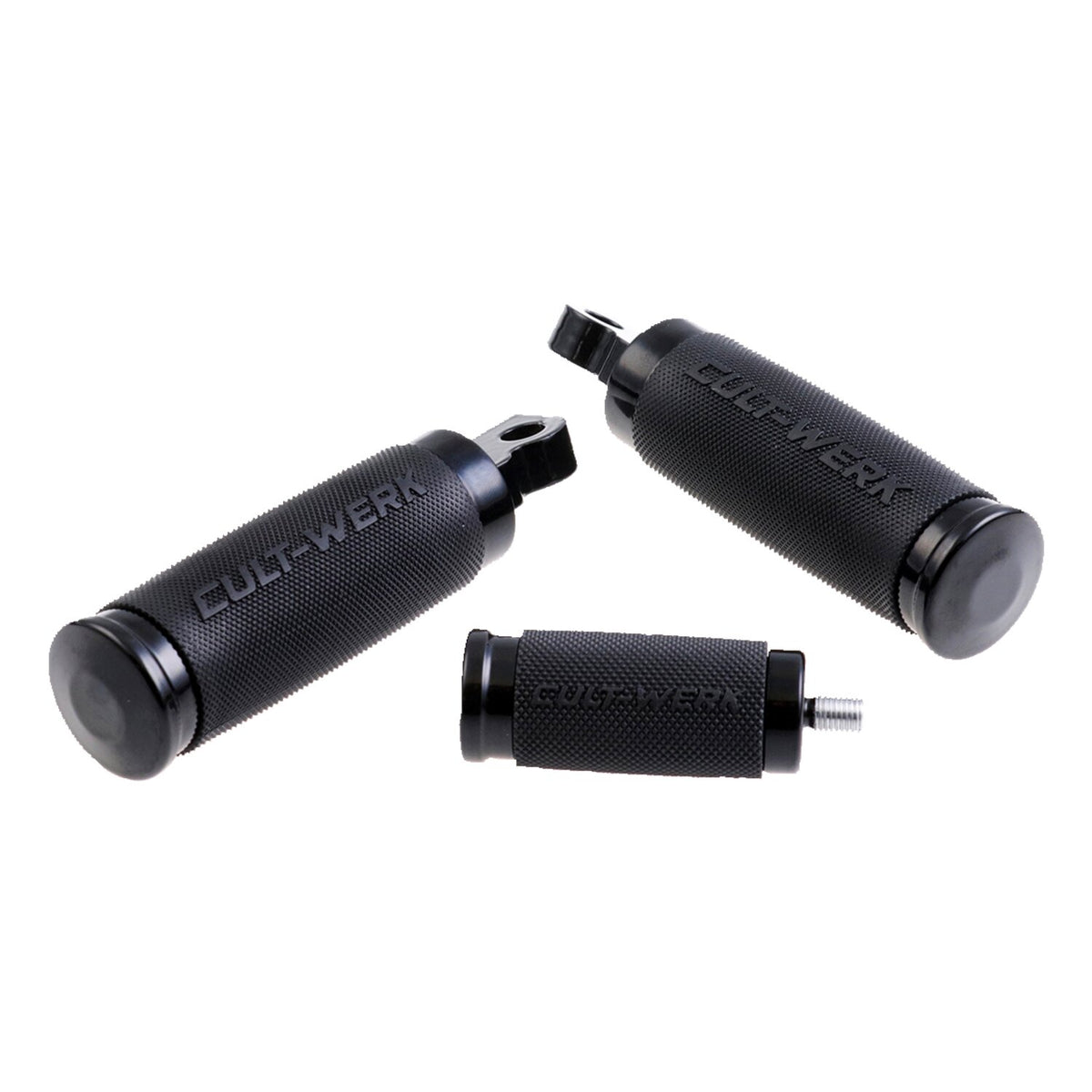 Cult-Werk 'Racing' rider foot & shift peg set - Gloss black