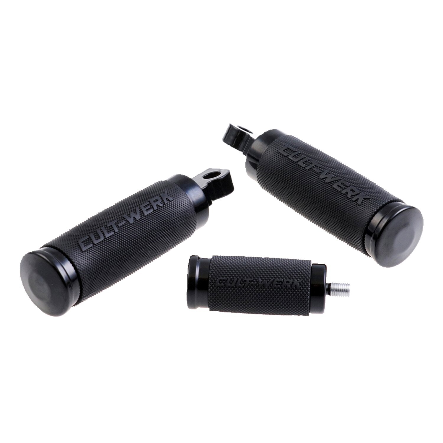 Cult-Werk 'Racing' rider foot & shift peg set - Gloss black