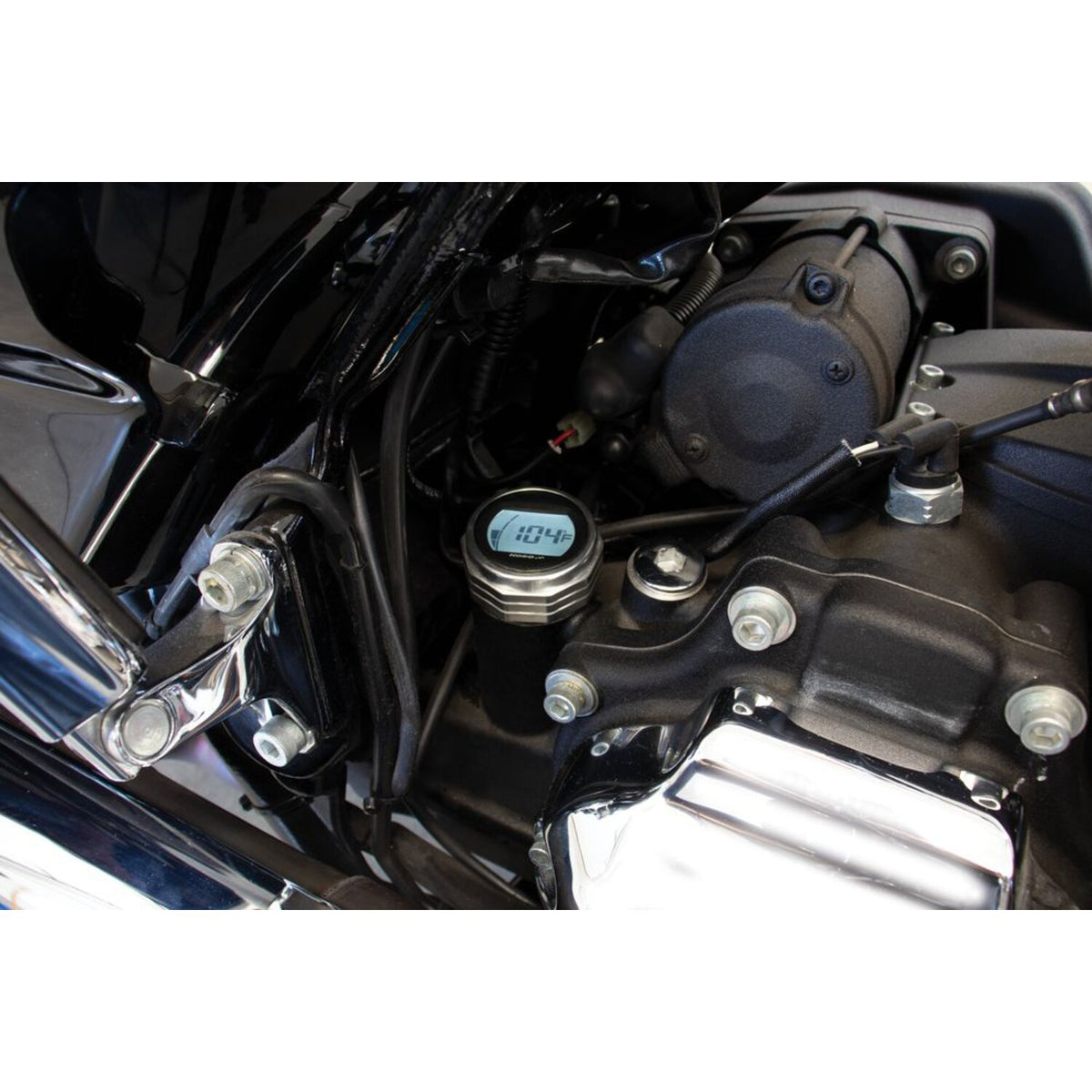 KOSO oil tank dipstick with display - Silver body