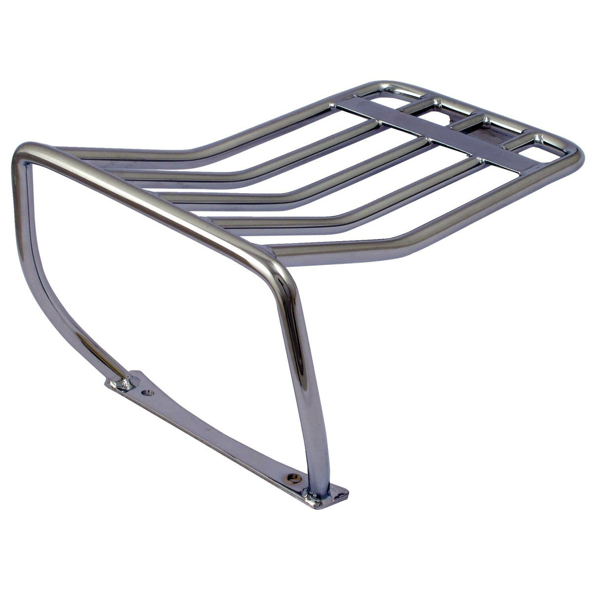 MCS Luggage rack for bobbed rear fender - Chrome