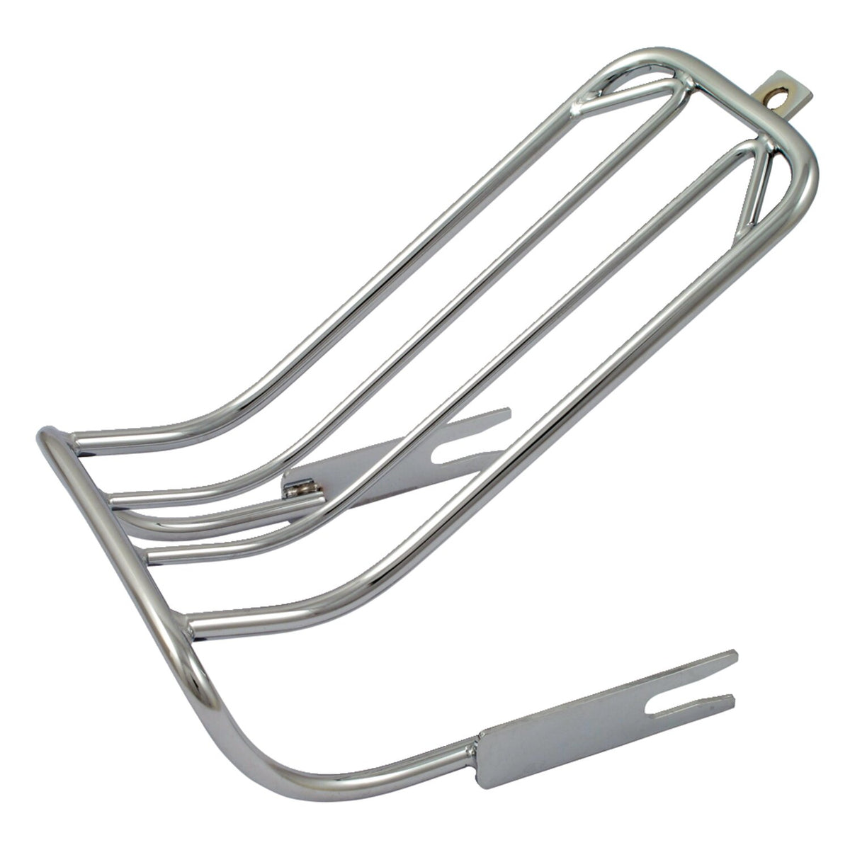 MCS Luggage rack for bobbed rear fender - Chrome