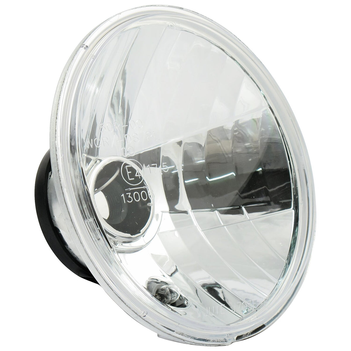 MCS Headlamp unit H4 - Clear lens - 7"