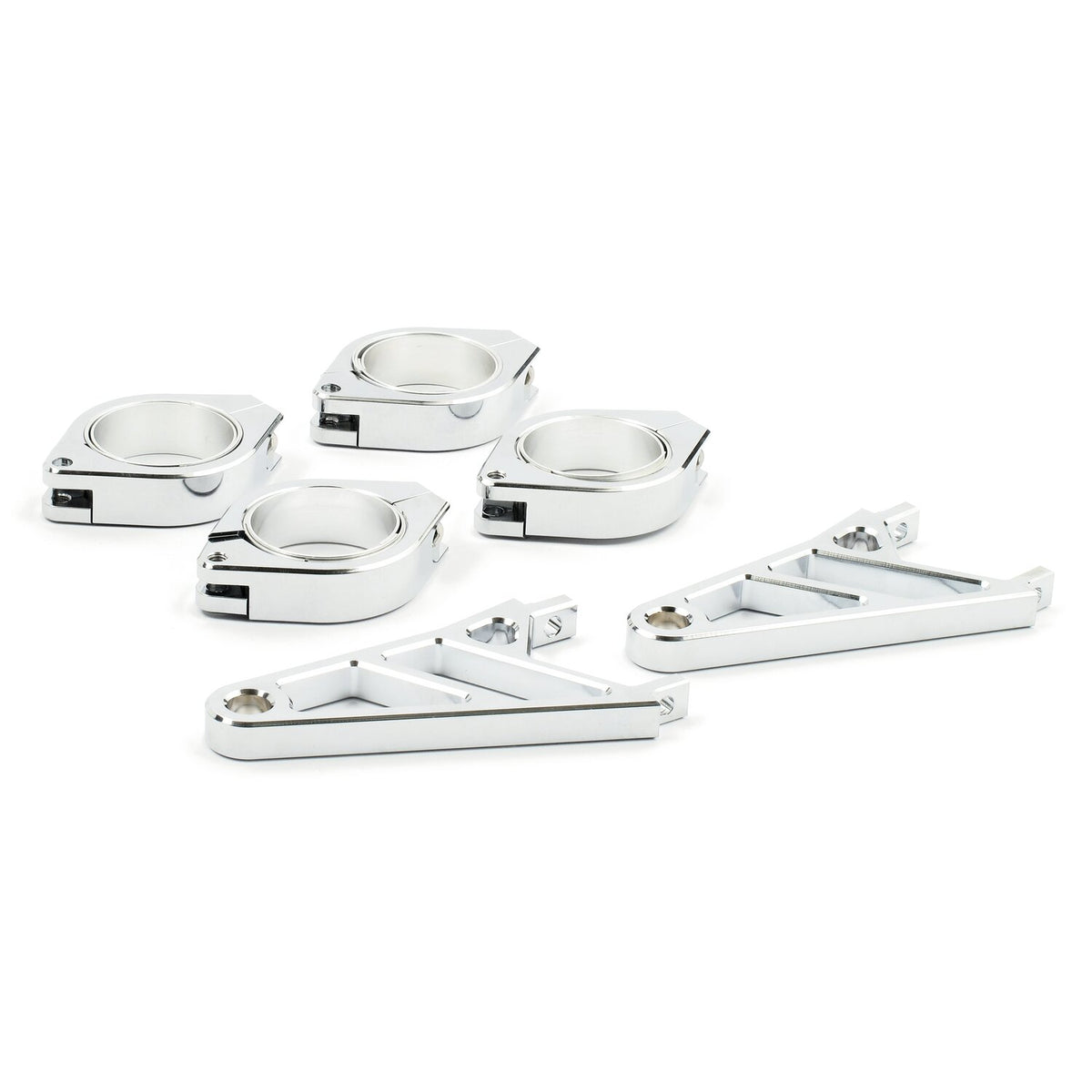 MCS Fingers adj - headlamp bracket assembly 42-43mm - Chrome