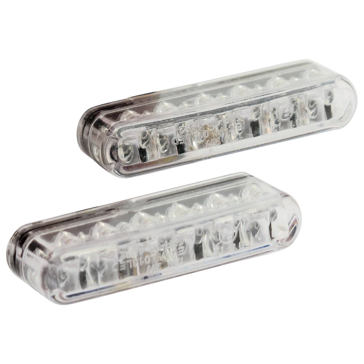 MCS Shorty LED turn signals - Clear lens