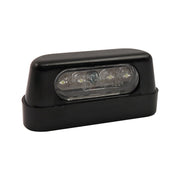 MCS License plate light stockk 4-led black - ECE appr