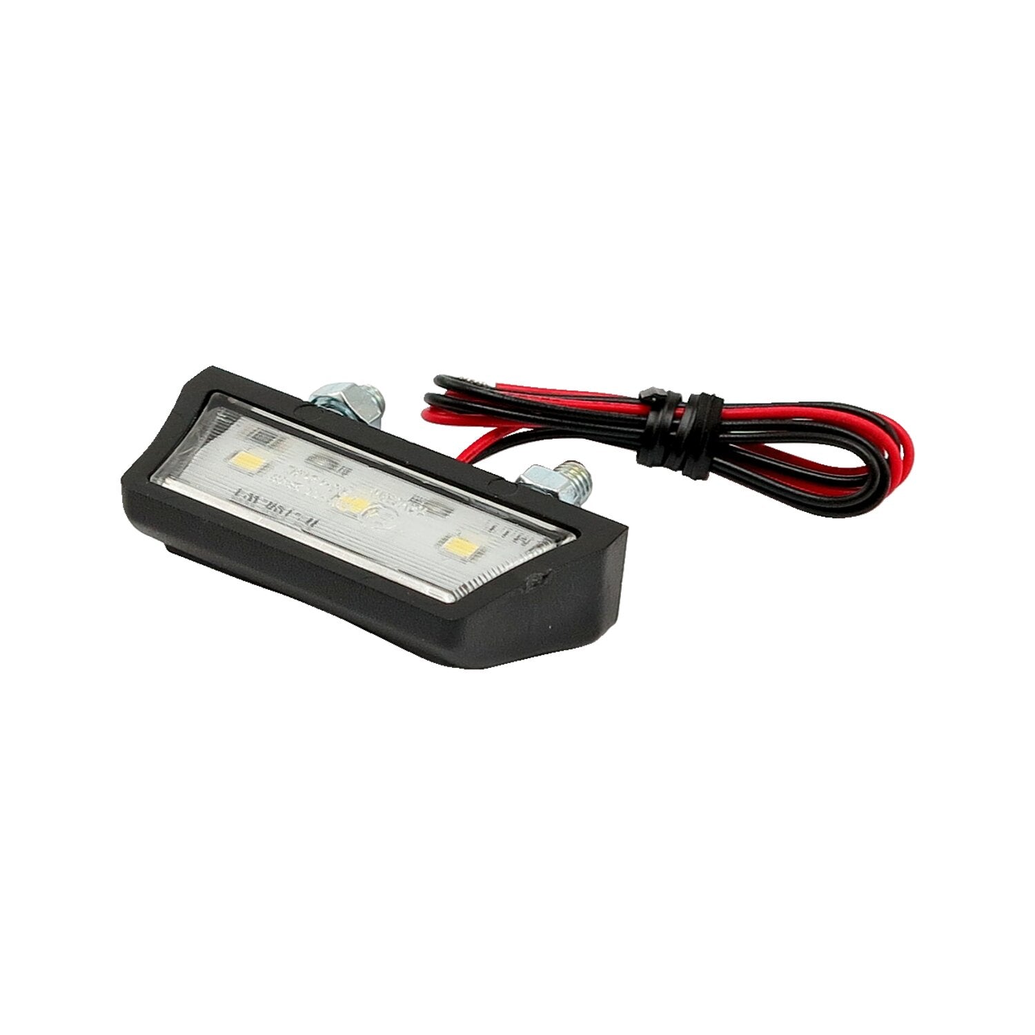 MCS LED license plate light stratton black - ECE appr