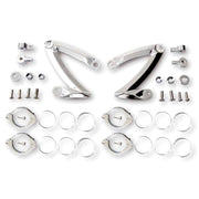 MCS Headlamp bracket Z-style - Chrome - 50 52 54mm